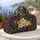 Plumeria and Golden Starflowers for Colorful Vacation Travel and Botanical Lovers Quilted Weekend Bag - 5
