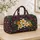 Plumeria and Golden Starflowers for Colorful Vacation Travel and Botanical Lovers Quilted Weekend Bag - 4