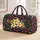 Plumeria and Golden Starflowers for Colorful Vacation Travel and Botanical Lovers Quilted Weekend Bag - 1