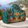 Tropical Palm Beach Chairs for Coastal Getaways and Relaxed Summer Travel Adventures Quilted Weekend Bag - 5