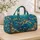 Sea Turtle Coastal Beach Scene for Sunny Getaways and Relaxed Weekend Escapes and Travel Quilted Weekend Bag - 4