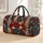 Crimson Rose And Navy Star Florals For Heritage-Inspired Getaways And Yoga Days Quilted Weekend Bag - 1