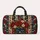 Crimson Rose And Navy Star Florals For Heritage-Inspired Getaways And Yoga Days Quilted Weekend Bag - 6
