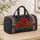 Scarlet Poppy Wildflowers and Ivory Stars for Weekend Getaways and Outdoor Travel Quilted Weekend Bag - 4
