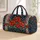 Scarlet Poppy Wildflowers and Ivory Stars for Weekend Getaways and Outdoor Travel Quilted Weekend Bag - 1