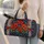 Scarlet Poppy Wildflowers and Ivory Stars for Weekend Getaways and Outdoor Travel Quilted Weekend Bag - 2