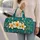 Tropical Plumeria And Palm Leaves For Beach Getaways And Island Vacation Travel Escapes Quilted Weekend Bag - 2