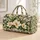 Ivory Magnolia And Emerald Leaves For Relaxed Weekend Getaways And Garden Travel Quilted Weekend Bag - 1