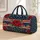 Crimson roses Navy Stars Ivory Stripes Sage Foliage Red White and Navy Roses with Stars for Quilted Weekend Bag - 1