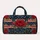 Crimson roses Navy Stars Ivory Stripes Sage Foliage Red White and Navy Roses with Stars for Quilted Weekend Bag - 6