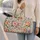 Watercolor Rose And Violet Blooms For Weekend Getaways And Garden-Loving Travelers Quilted Weekend Bag - 2