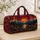 Sunset Mountain Forest River Scenery for Weekend Getaways and Outdoor Travel Adventures Quilted Weekend Bag - 4