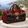 Sunset Mountain Forest River Scenery for Weekend Getaways and Outdoor Travel Adventures Quilted Weekend Bag - 5