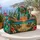 Tropical Beach Sunset With Palm Chairs for Relaxed Summer Getaways and Coastal Escapes Quilted Weekend Bag - 5