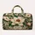 Cream Magnolia Blooms and Teal Leaves for Yoga, Beach Days and Weekend Getaways Quilted Weekend Bag - 6