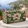 Cream Magnolia Blooms and Teal Leaves for Yoga, Beach Days and Weekend Getaways Quilted Weekend Bag - 5