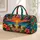 Tropical Sunset Palm And Hibiscus Scene For Island Getaways And Beach Travel Quilted Weekend Bag - 1