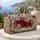 Crimson Rose And Ivory Botanical Florals For Romantic Beach And Weekend Getaways Quilted Weekend Bag - 5
