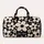 Black and Ivory Daisy Blooms for Sunny Coastal Getaways and Relaxed Weekend Escapes Quilted Weekend Bag - 6