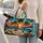 Tropical Palm Sunset And Ocean Waves For Beach Getaways And Summer Travel Quilted Weekend Bag - 2