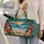 Tropical Palm Beach Waves and Seashells for Sunny Coastal Getaways and Vacation Travel Quilted Weekend Bag - 2