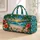 Tropical Palm Beach Waves and Seashells for Sunny Coastal Getaways and Vacation Travel Quilted Weekend Bag - 1