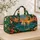 Tropical Sailboat Sunset with Palm Trees for Beach Getaways and Coastal Travel Escapes Quilted Weekend Bag - 4
