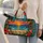Tropical Palm Sunset With Ocean Waves for Beach Holidays and Relaxed Coastal Getaways Quilted Weekend Bag - 2