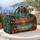 Tropical Palm Sunset With Ocean Waves for Beach Holidays and Relaxed Coastal Getaways Quilted Weekend Bag - 5