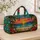 Tropical Palm Sunset With Ocean Waves for Beach Holidays and Relaxed Coastal Getaways Quilted Weekend Bag - 4