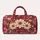 Ivory Daisy and Berry Gingham Florals for Colorful Weekend Getaways and Beach Escapes Quilted Weekend Bag - 6