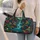 Violet Fern Forest and Turquoise Stream for Colorful Beach and Weekend Getaways Quilted Weekend Bag - 2