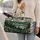 Alpine Mountain Lake and Pine Scenery for Weekend Travel, Camping and Nature Getaways Quilted Weekend Bag - 2