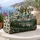 Alpine Mountain Lake and Pine Scenery for Weekend Travel, Camping and Nature Getaways Quilted Weekend Bag - 5