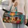 Tropical Sunset Beach Scene With Palm Trees For Sunny Coastal Getaways Quilted Weekend Bag - 2