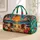 Tropical Sunset Beach Scene With Palm Trees For Sunny Coastal Getaways Quilted Weekend Bag - 1