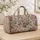 Vintage Rose and Botanical Florals for Beach Travel, Garden Getaways and Summer Escapes Quilted Weekend Bag - 4