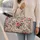 Vintage Rose and Botanical Florals for Beach Travel, Garden Getaways and Summer Escapes Quilted Weekend Bag - 2