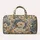 Vintage Blue Floral Toile Blooms for Weekend Getaways and Relaxed Outdoor Travel Quilted Weekend Bag - 6