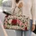 Vintage Rose Garden Blooms for Beach Holidays, Travel and Weekend Getaways for Her Quilted Weekend Bag - 2