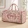 Blush Floral Wreaths And Satin Bows For Romantic Weekend Getaways And Travel For Her Quilted Weekend Bag - 1