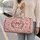 Blush Floral Wreaths And Satin Bows For Romantic Weekend Getaways And Travel For Her Quilted Weekend Bag - 2