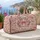 Blush Floral Wreaths And Satin Bows For Romantic Weekend Getaways And Travel For Her Quilted Weekend Bag - 5