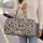 Black Botanical Vine Foliage for Mountain Getaways and Yoga Days for Nature Lovers Quilted Weekend Bag - 2