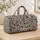 Black Botanical Vine Foliage for Mountain Getaways and Yoga Days for Nature Lovers Quilted Weekend Bag - 4
