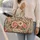 Blush Rose And Daisy Botanicals For Weekend Travel, Yoga, And Everyday Getaways Quilted Weekend Bag - 2