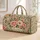 Blush Rose And Daisy Botanicals For Weekend Travel, Yoga, And Everyday Getaways Quilted Weekend Bag - 1
