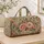 Blush Rose And Daisy Botanicals For Weekend Travel, Yoga, And Everyday Getaways Quilted Weekend Bag - 4
