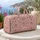 Blush Rose Scallop Florals for Beach Days, Yoga Trips and Weekend Getaways for Her Quilted Weekend Bag - 5
