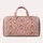 Blush Rose Scallop Florals for Beach Days, Yoga Trips and Weekend Getaways for Her Quilted Weekend Bag - 6